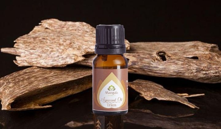 Tinh Dầu Trầm Hương nguyên chất MANGALA được chiết xuất 100% từ trầm hương nguyên chất.