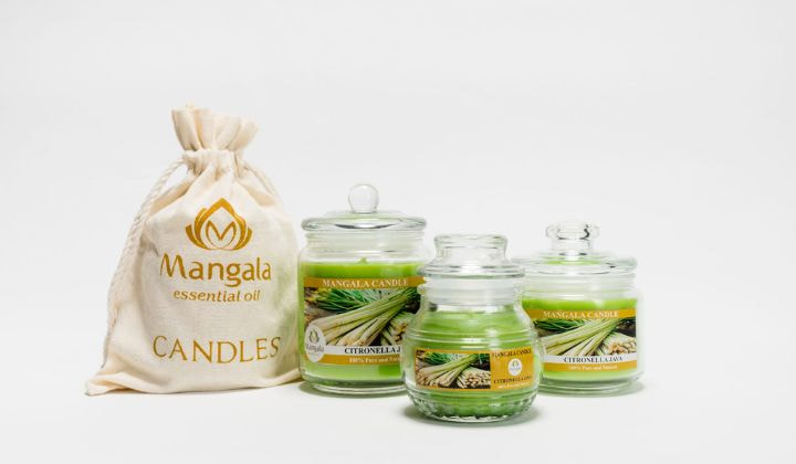 Nến Tinh dầu Sả có thể thay thế các phương pháp xông đốt đuổi côn trùng bằng tinh dầu