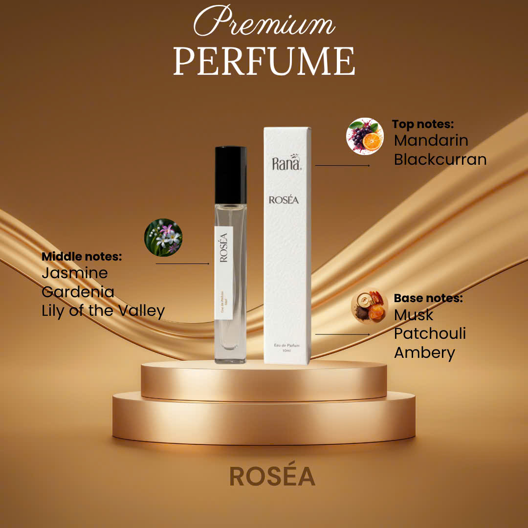 Nước hoa Rana Roséa 10ml EDP là lựa chọn cho những ai có gu tươi mát – sảng khoái